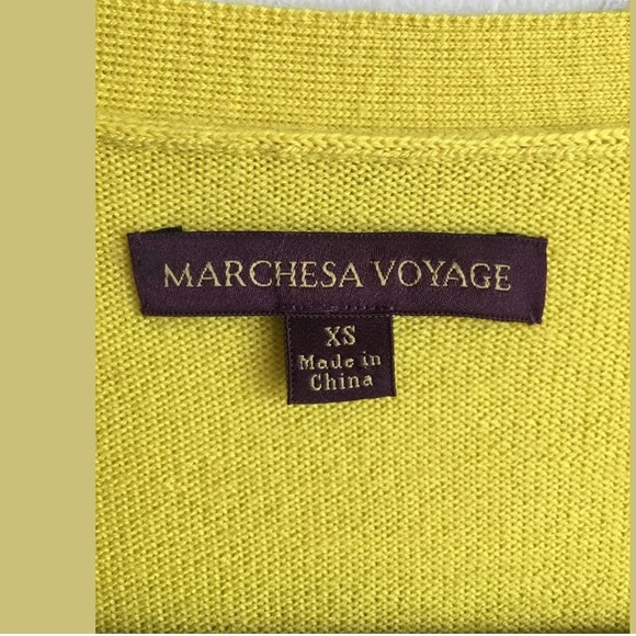 Marches a Notte Voyage Yellow Black Lace Cardigan - Picture 5 of 6